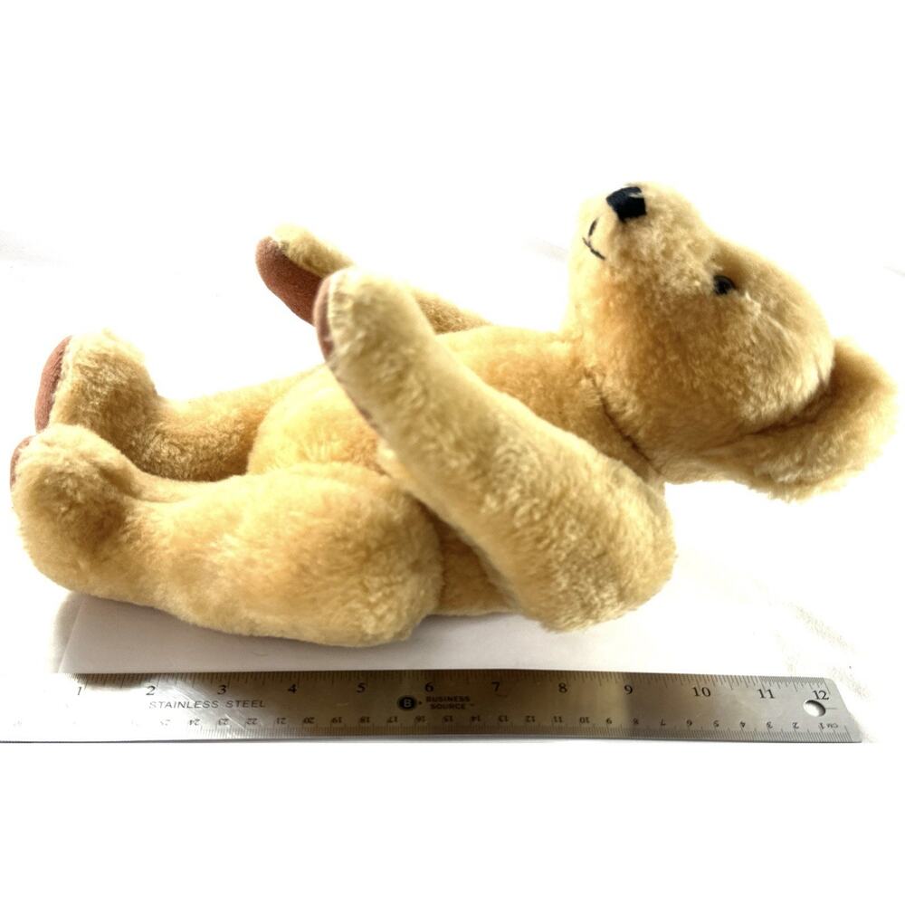 Vintage Carousel Teddy Bear Jointed Plush 12” – Midland, MI USA - Picture 8 of 8